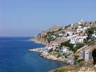 Panorama Kaminia, Hydra, Griechenland.