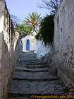 Traboule Chora, Hydra, Griechenland.