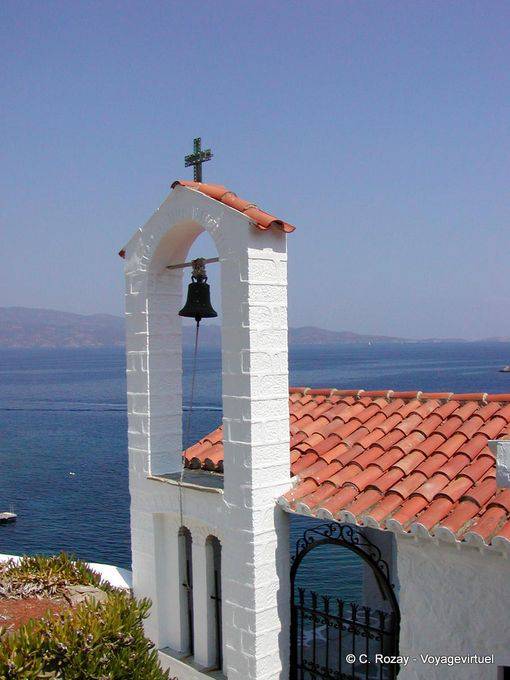 Kleine Kirchturm auf der Insel Hydra - Griechenland