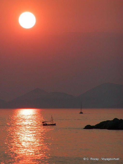 Sonnenuntergang, Hydra - Griechenland