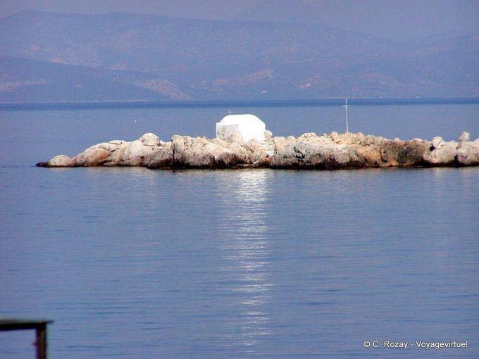 Ilot Kapelle vor Molos, Hydra - Griechenland