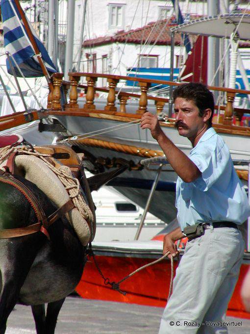 Der schnauzbärtige, Hydra - Griechenland