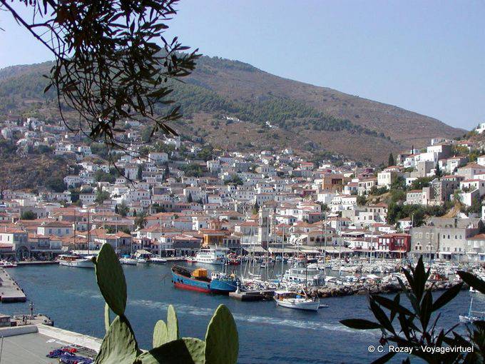 Το λιμάνι του νησιού Ύδρα, den Hafen von Hydra - Griechenland