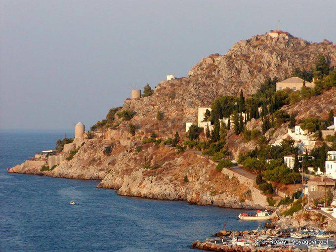 Moulins Kaminia, Hydra - Griechenland