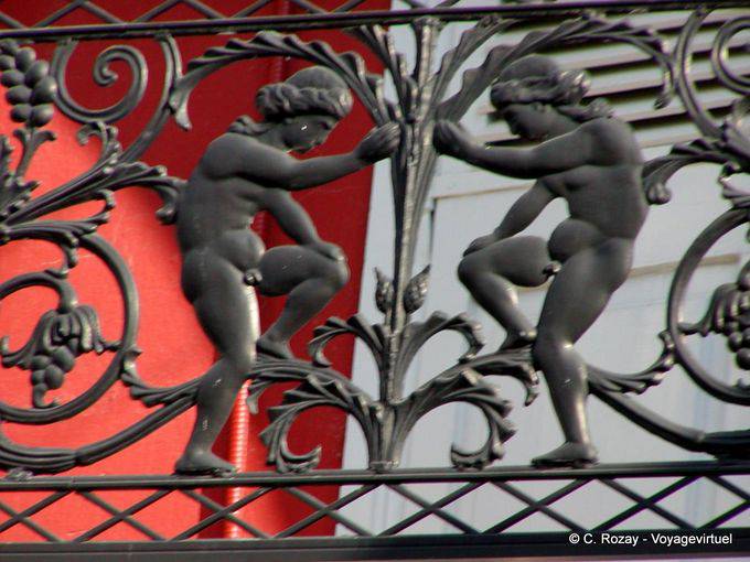 Balkon aus Schmiedeeisen Detail, Hydra - Griechenland