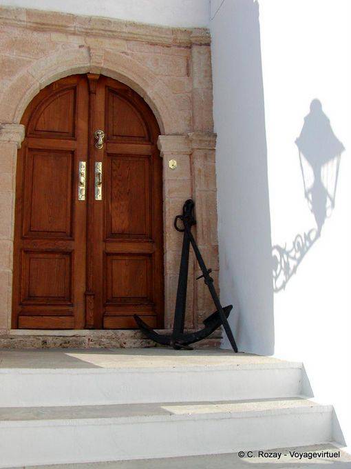 Anchor und Tür Hydra - Griechenland