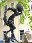 Statue Brunnen, Grenoble, Isere.