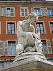 Statue statt Gordes, Grenoble, Isere.