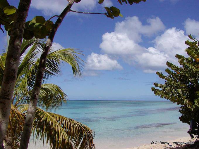 Karibik Wolken, Strand von Anse du Souffleur - Guadeloupe
