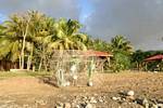 Bin am Strand von der karibischen Sonne, Bouillante gebadet, Guadeloupe.