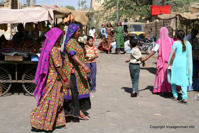 Jaisalmer Amar Sagar Gate Market - Indien