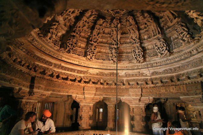Jaisalmer Temple Jain Dome Vue Etage - Indien