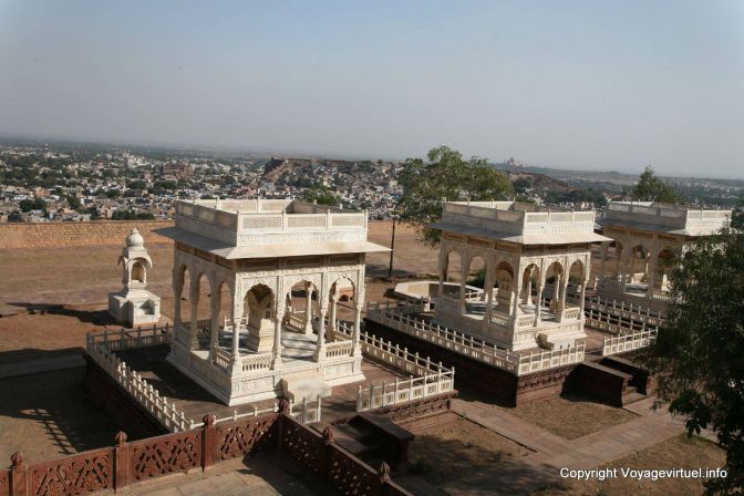 Jodhpur Jaswant Thada Cenotaphes Maharadjahs - Indien
