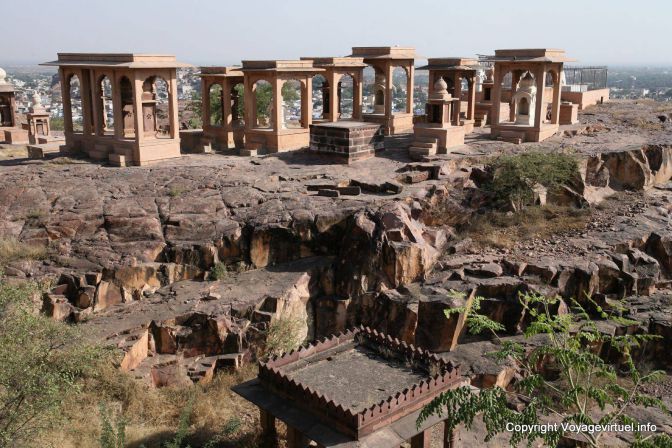 Jodhpur Jaswant Thada Cenotaphes Maharadjahs - Indien
