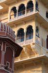 Jaipur city palace chandra mahal.