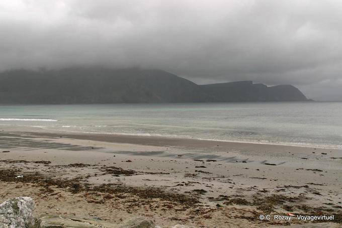 Lichter auf dem Sand Keel, Achill Island - Irland