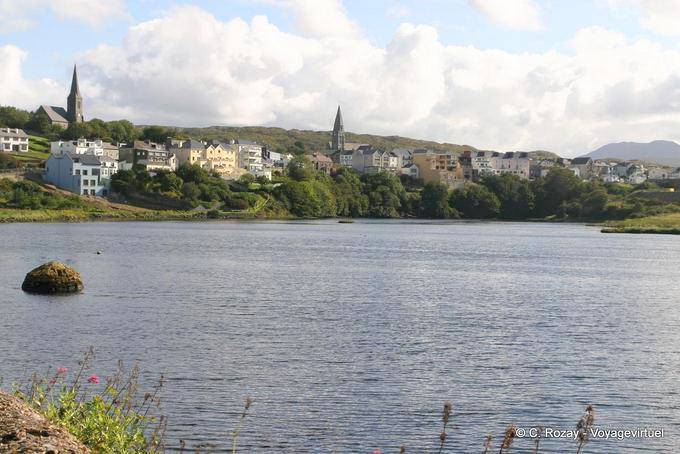 Clifden Blick von Beach Road - Irland