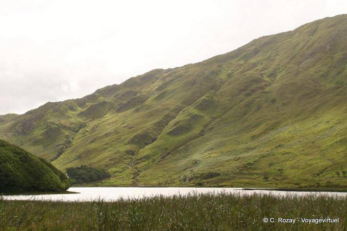 See Pollacappull auf die Burg von Kylemore, Connemara - Irland
