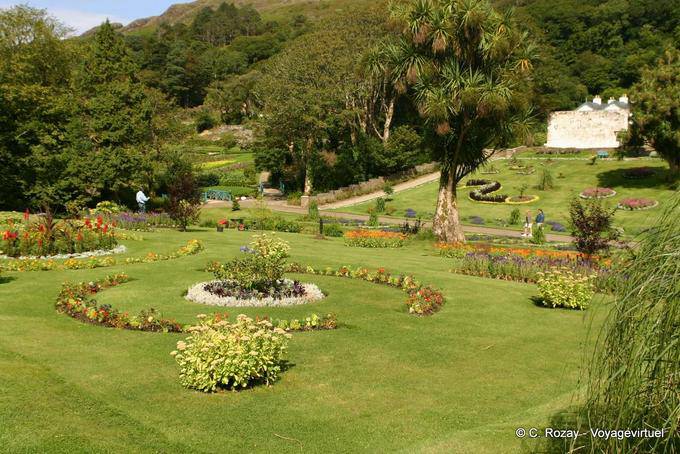 Die viktorianischen Garten, Connemara Kylemore Abbey - Irland