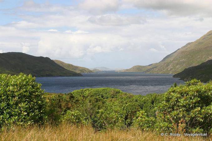 Ein weiterer Blick auf Killary Harbour zu Leenaum, Connemara - Irland