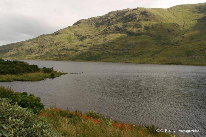 Am Ufer eines der unzähligen Seen von Connemara - Irland