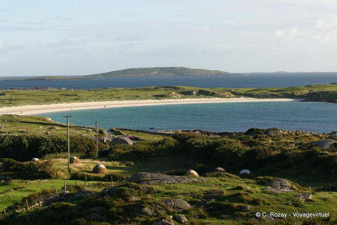 Einer der Strände des Hundes Bay, Roundstone, Connemara Galway - Irland