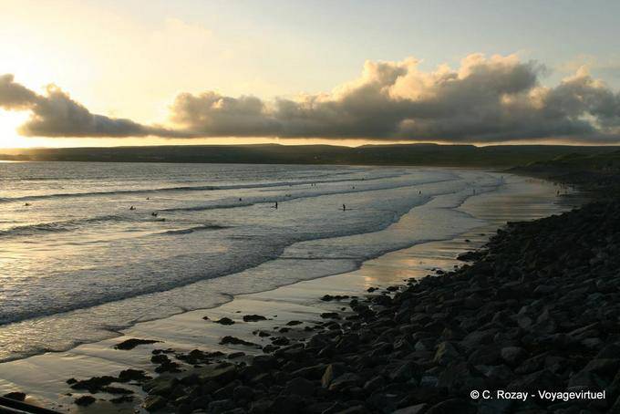 Abend über das Resort, Lahinch fällt - Irland