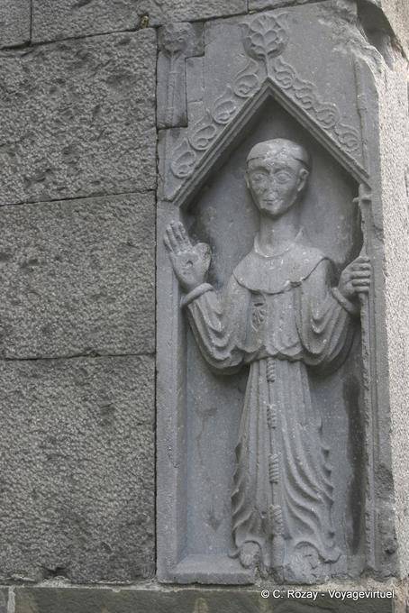 St. Francis Stigma, Skulptur, Ennis Abbey - Irland