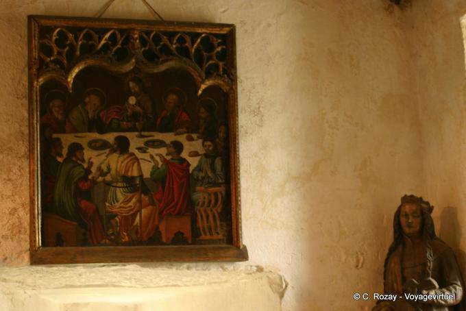 Gemälde, Das letzte Abendmahl, private Kapelle, Bunratty Castle - Irland