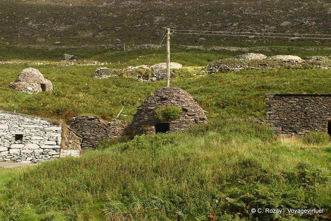 Häuser Bienenstöcke, Bienenkorbhütten, Fahan, Dingle - Irland