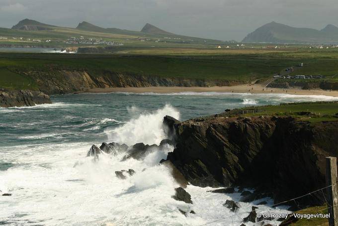 Klippen und dem Strand Sprachen, Dingle-Halbinsel - Irland