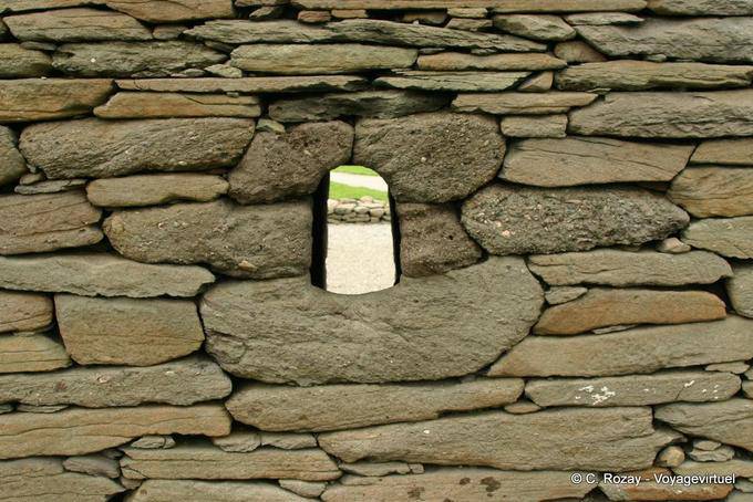 Detail des Fenestron, Gallarus Oratory, Dingle - Irland