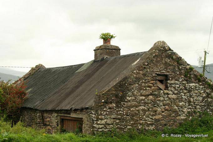 Kultur in den Schornstein eines alten Hauses, Dingle - Irland