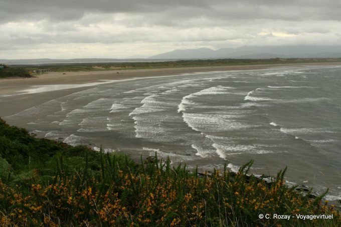 Wellen auf den Strand Inch, Dingle - Irland