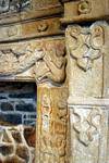 Detail der Kamin aus dem Jahr 1895, Donegal Castle, Irland.