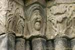 Architektonisches Detail des Augustiner-Abtei von Cong, Irland.