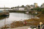 Das Tragen von Roundstone an der West Arm der Bucht Bertraghboy, Irland.