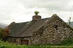 Kultur in den Schornstein eines alten Hauses, Dingle, Irland.
