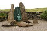 Monument Brandon Creek (Cuas Jahr Bhodaigh), Dingle, Irland.