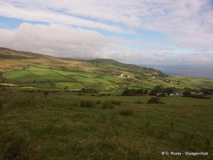 Fernsicht vom Torr Road, Antrim - Nord-Irland