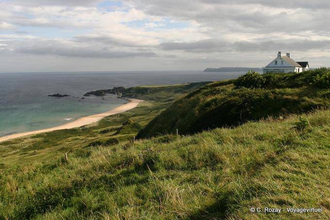 Park Landschaft von White Bay, Antrim Coast - Nord-Irland