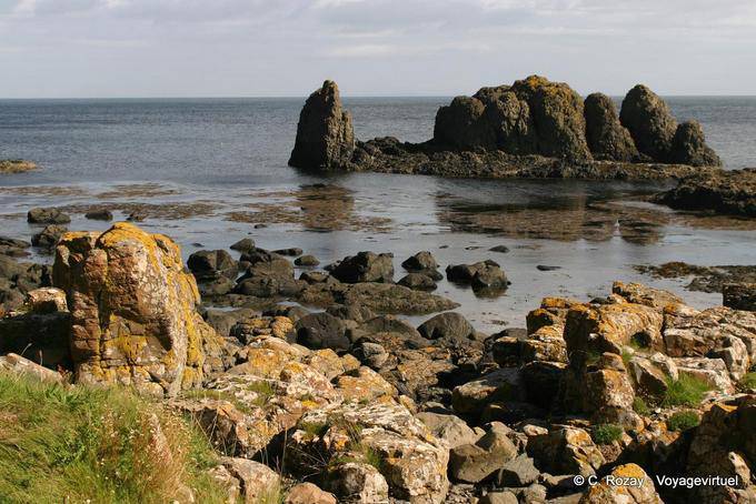 Felsen bei Ebbe, White Park Bay - Nord-Irland