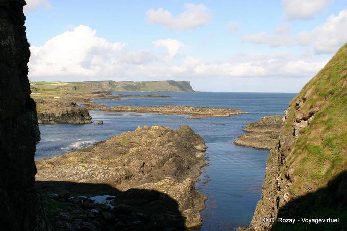Schneiden der Küste, Dunseverick, White Park Bay - Nord-Irland