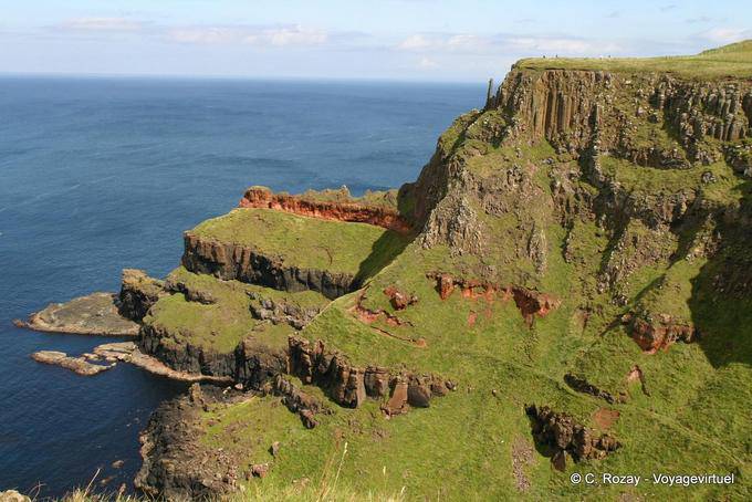 Geologische Routen auf der Antrim Plateau, Giants Causeway - Nord-Irland
