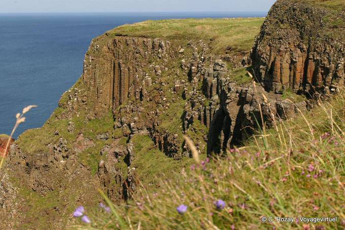 Erosion von Lava, Giants Causeway - Nord-Irland