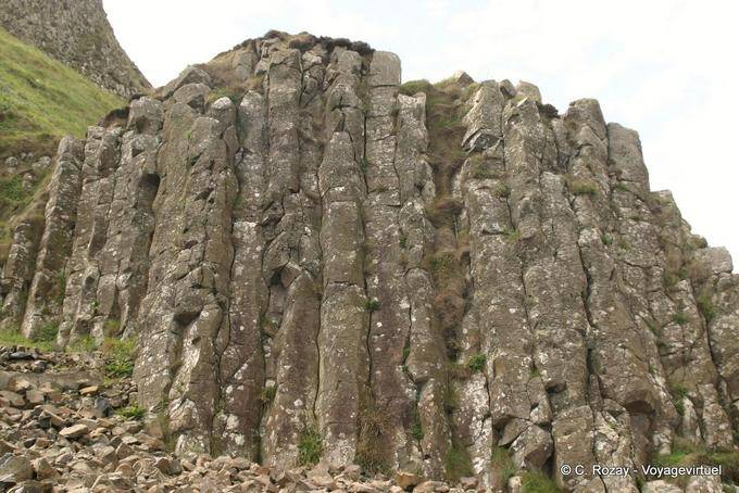 Kamine gebrochen Basalt, Giants Causeway - Nord-Irland