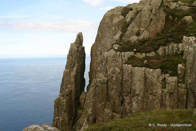 Erweiterte Dolerit Merkmal der Website, Fairhead - Nord-Irland