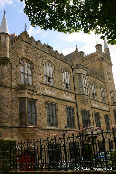 Bau der Apprentice Boys Memorial Hall, Ecke Straße oberen und Society Magazine Street, Derry - Nord-Irland