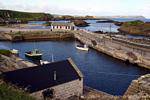 Ballinton Harbour, Antrim Coast, Nord-Irland.