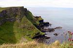 Blick auf den Pfad zu dem Ort, Giants Causeway, Nord-Irland.